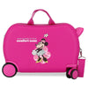 Maleta trolley rosa de ABS con diseño de Minnie Disney