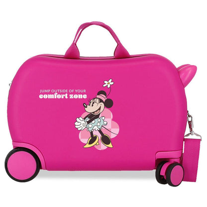 Maleta trolley rosa de ABS con diseño de Minnie Disney