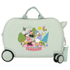 Maleta trolley ABS Minnie y Daisy Disney Sunshine en verde claro