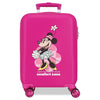 Maleta trolley rosa Minnie Disney de ABS con cuatro ruedas