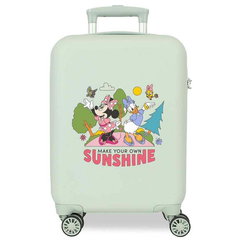 Maleta trolley ABS Minnie Disney Sunshine verde claro de 50 cm