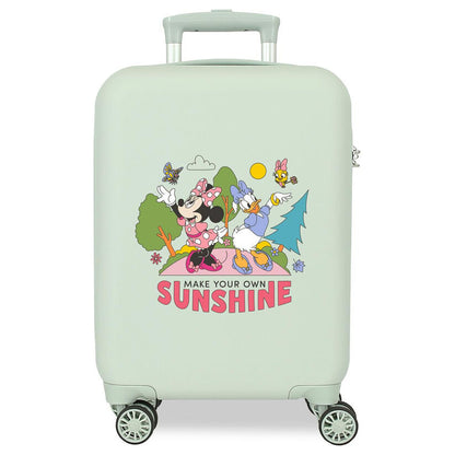 Maleta trolley ABS Minnie Disney Sunshine verde claro de 50 cm