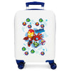 Maleta trolley blanca de Iron Man Marvel con cuatro ruedas dobles