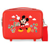 Neceser rojo de ABS Mickey Disney Fun Times adaptable a trolley