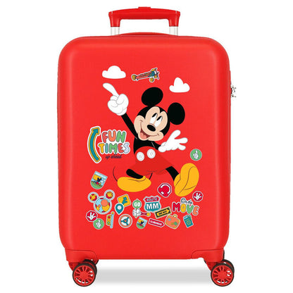 Maleta trolley roja Fun Times con Mickey Disney
