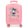 Maleta trolley rosa de Kuromi con ruedas dobles y diseño Fortune Telling