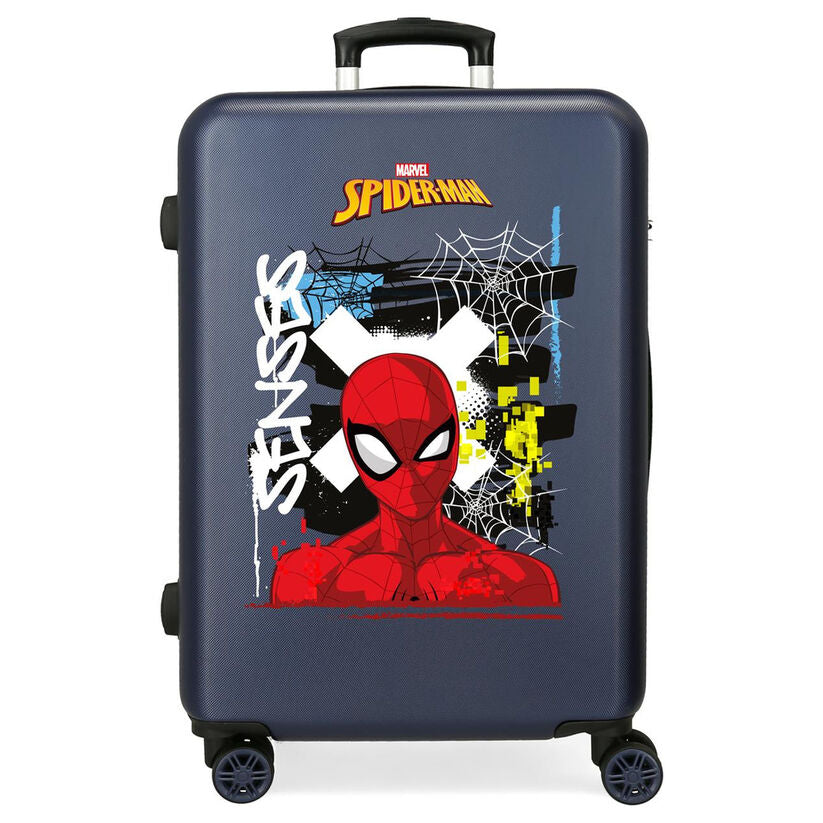 Maleta trolley Spider-Man Marvel Graffity de ABS en azul oscuro
