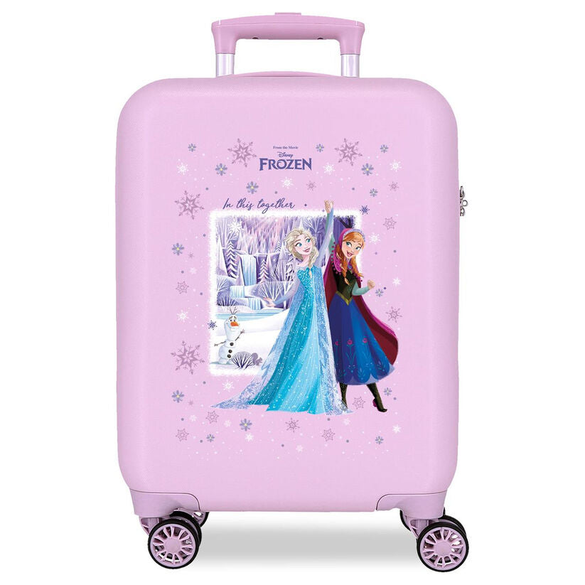 Maleta trolley rosa Frozen Disney con Elsa, Anna y Olaf - 2
