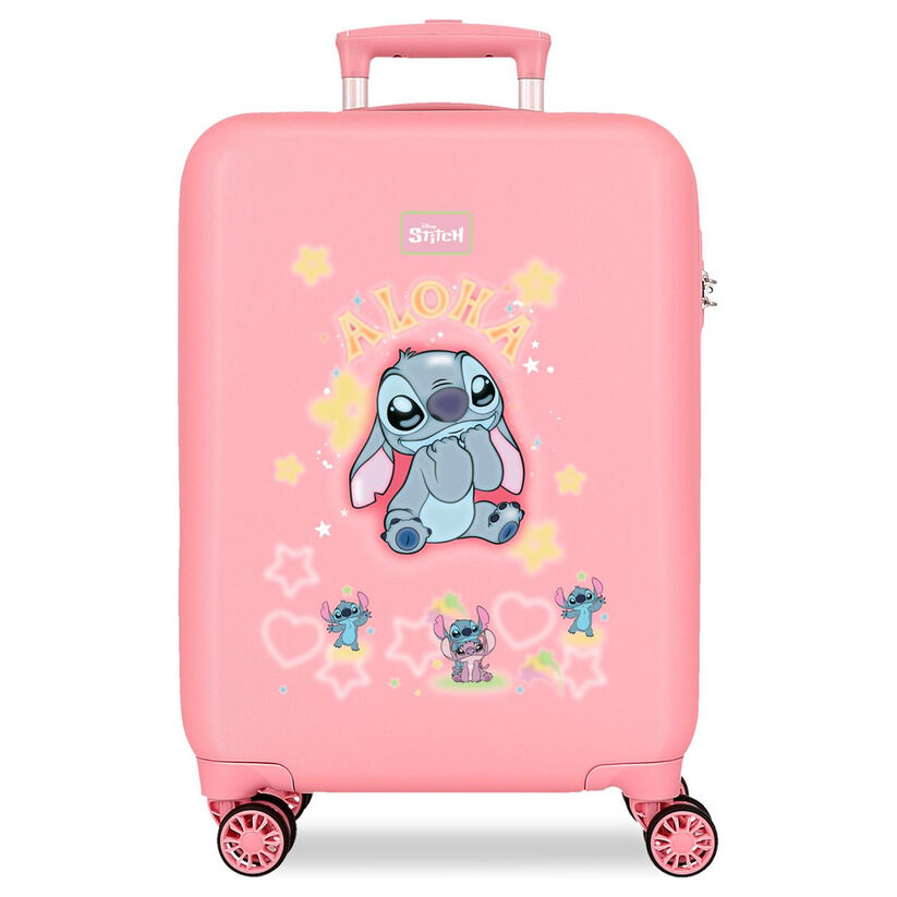 Maleta trolley rosa Stitch Disney de 55 cm - 2