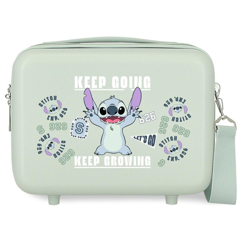 Neceser ABS verde menta de Stitch Disney adaptable a trolley - 2