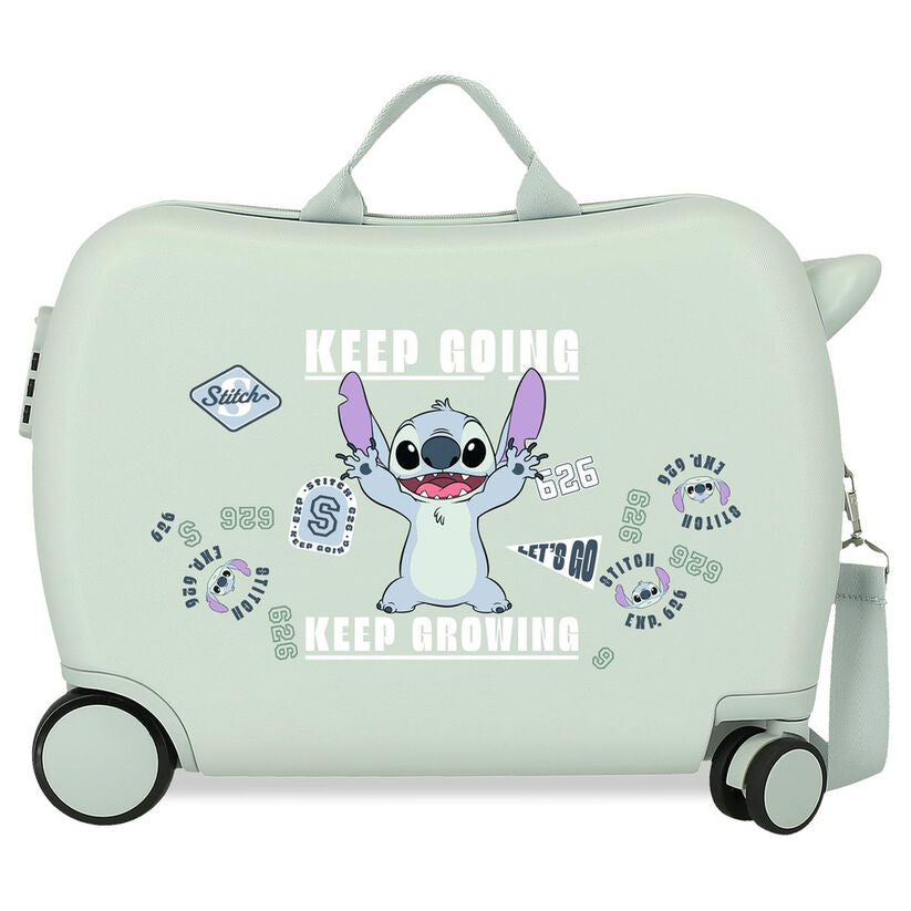 Maleta trolley ABS Stitch Disney Keep Going en verde menta - 2