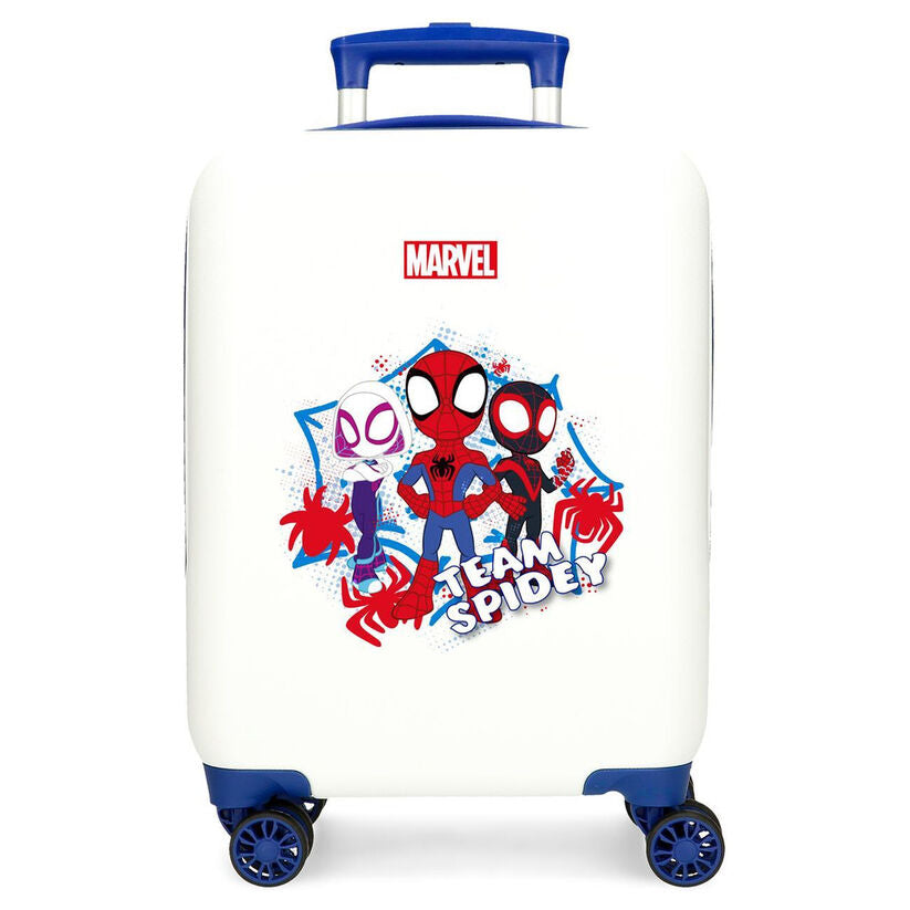 Maleta trolley blanca Team Spidey Marvel con ruedas azules - 2