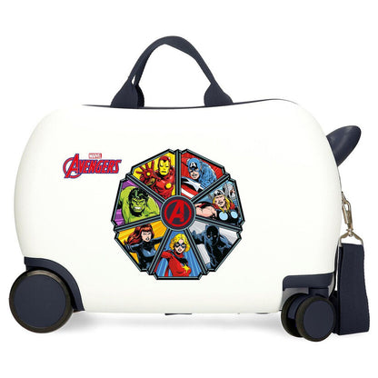 Maleta trolley blanca de ABS de Los Vengadores Marvel con cuatro ruedas - 2