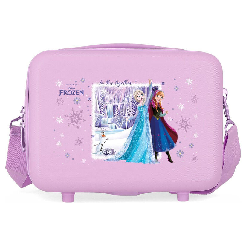 Neceser lila ABS Disney Frozen con Elsa, Anna y Olaf - 3