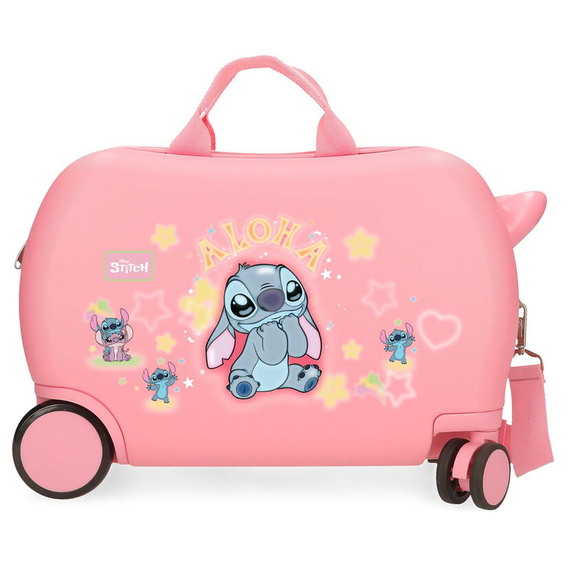 Maleta trolley rosa de ABS con diseño de Stitch Disney - 3