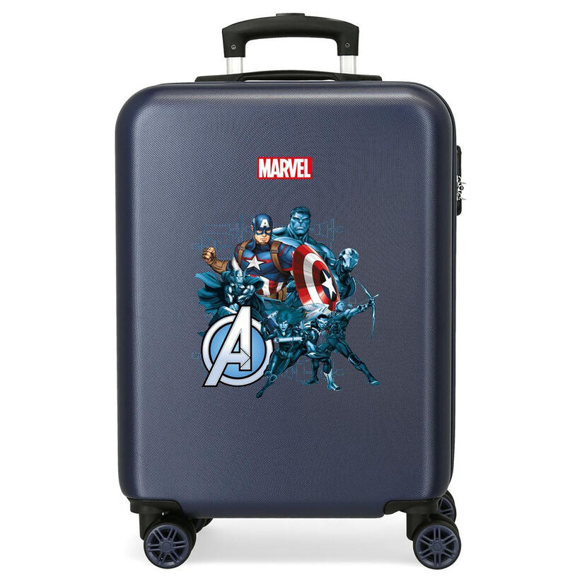 Maleta trolley azul marino de Los Vengadores Marvel con cuatro ruedas