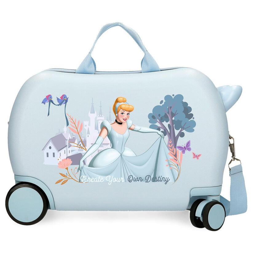 Maleta trolley ABS azul claro de Cenicienta Disney