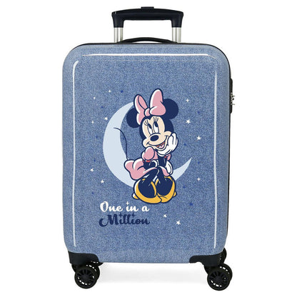 Maleta trolley ABS Minnie Disney azul con diseño One In A Million
