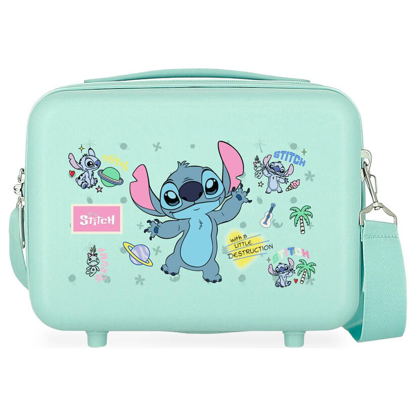 Neceser ABS verde menta de Stitch Disney adaptable a trolley - 2