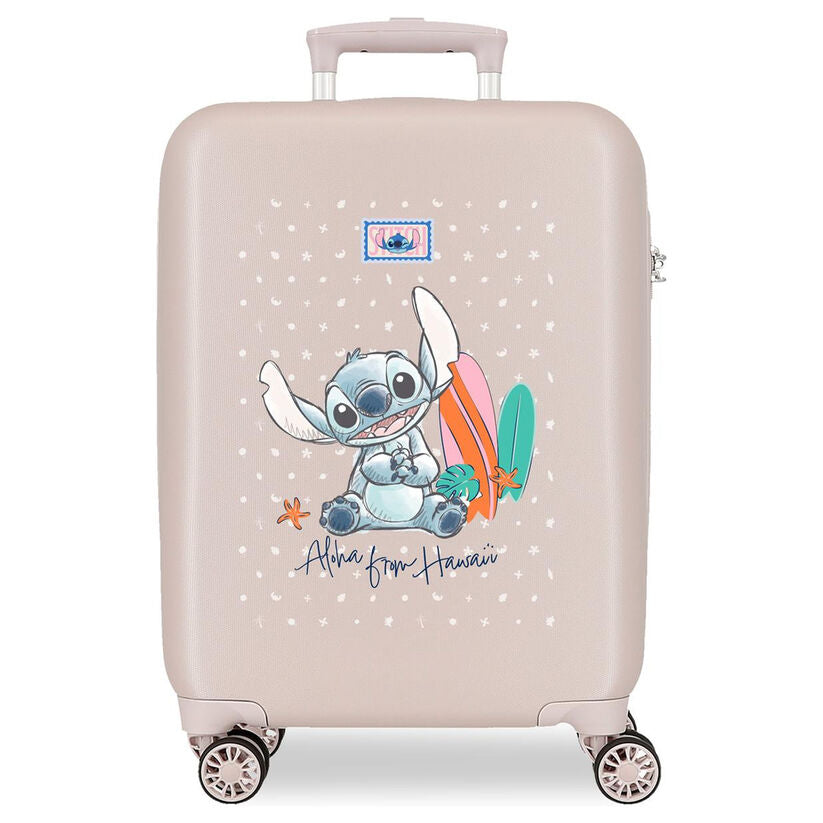 Maleta trolley rosa de Stitch Disney con ruedas dobles - 2