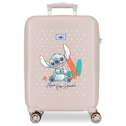 Maleta trolley rosa de Stitch Disney con ruedas dobles - 2