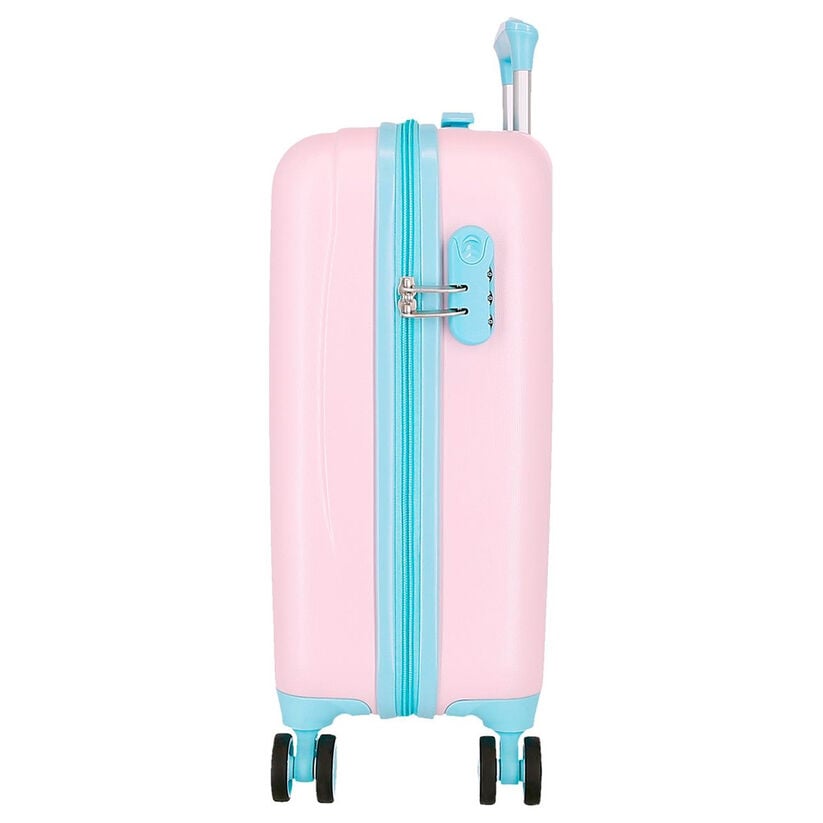 Maleta trolley rosa y turquesa Happy Pets con búho y cuatro ruedas dobles - 2