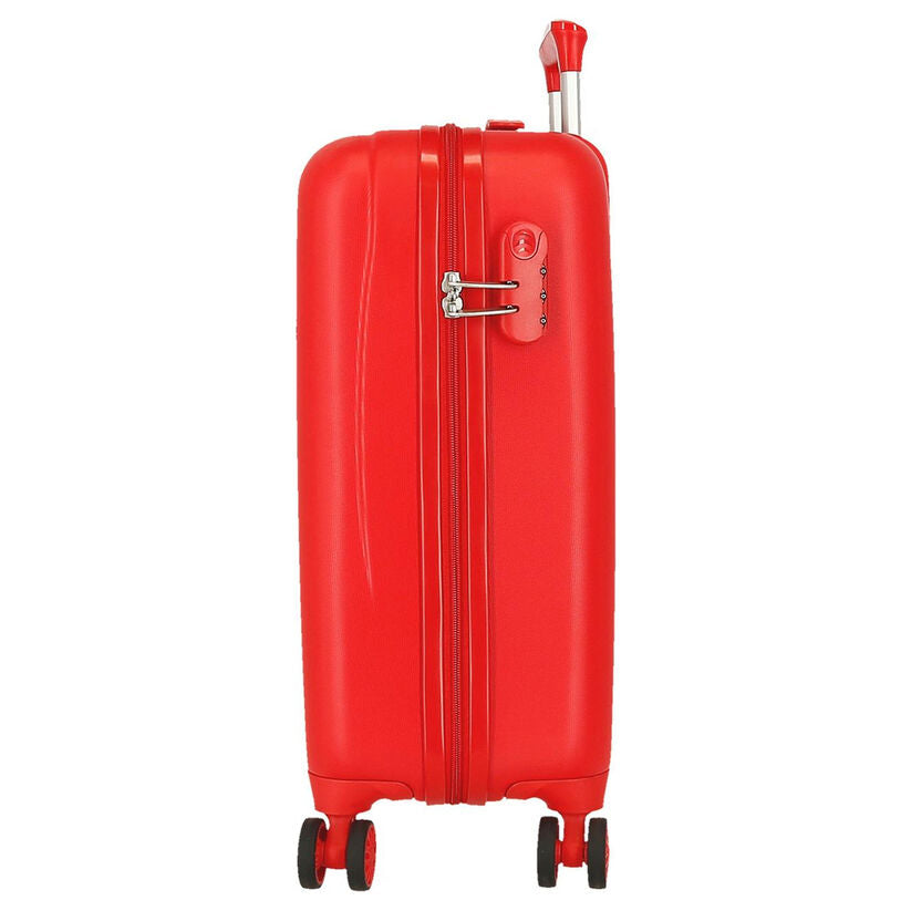 Maleta trolley roja de Spiderman Marvel con cuatro ruedas - 2