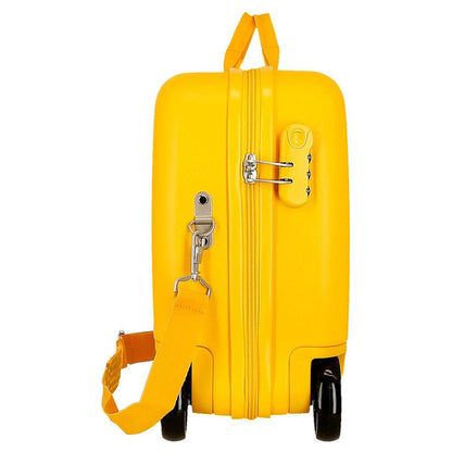 Maleta trolley amarilla de ABS con diseño 3D de Mickey Disney - 2
