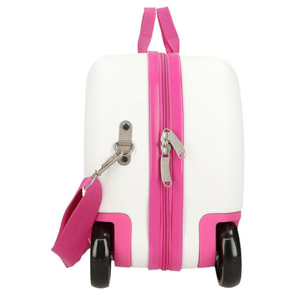 Maleta trolley ABS Disney Minnie y Daisy en blanco y rosa - 3