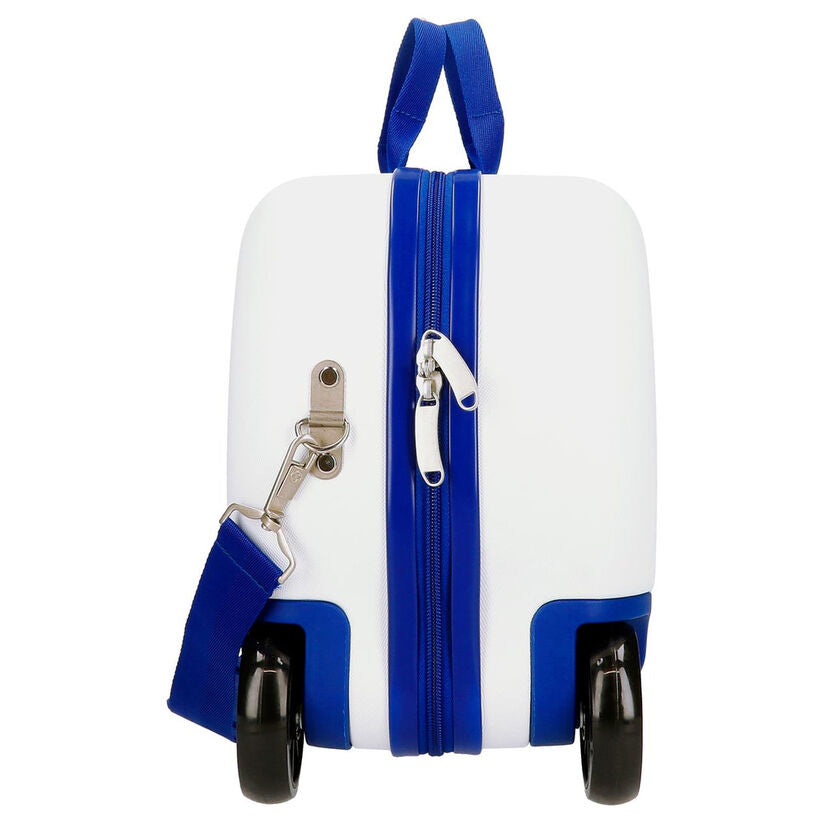 Maleta trolley ABS blanca y azul de Mickey Disney de 45 cm - 3