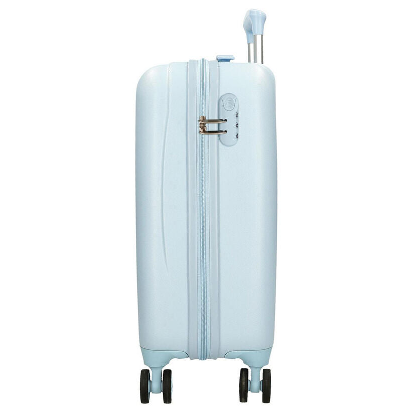 Maleta trolley azul claro de Mickey Disney Up All Night con cuatro ruedas - 2