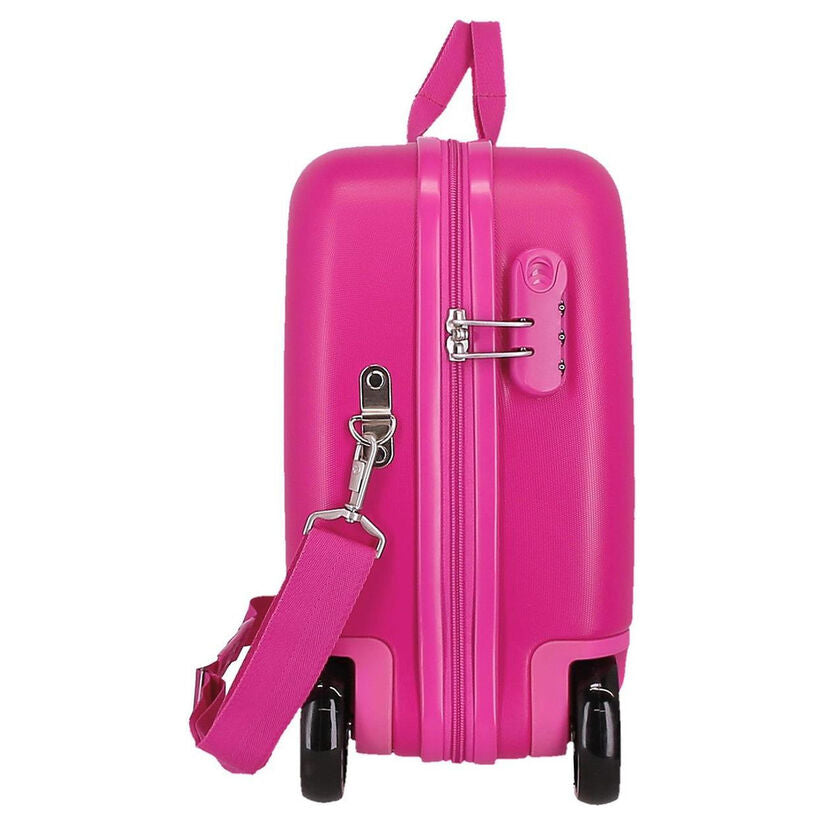 Maleta trolley rosa Minnie Disney de ABS con cuatro ruedas - 2