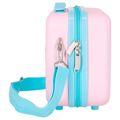 Neceser rosa de ABS Stitch Disney adaptable a trolley - 2