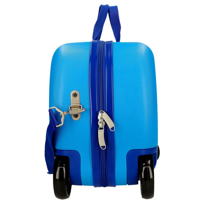 Maleta trolley azul de ABS con diseño de Iron Man y personajes Marvel - 2