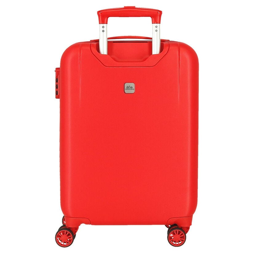Maleta trolley blanca Happy Pets Lion con detalles rojos y ruedas dobles - 3