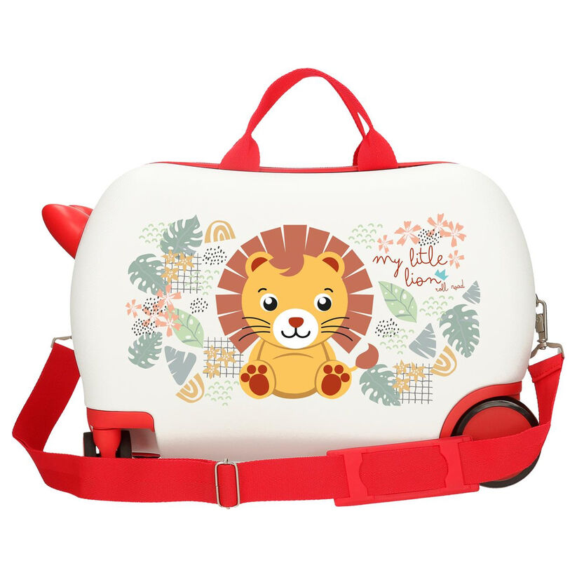 Maleta trolley ABS Happy Pets Lio con ilustración de león y cuatro ruedas - 3