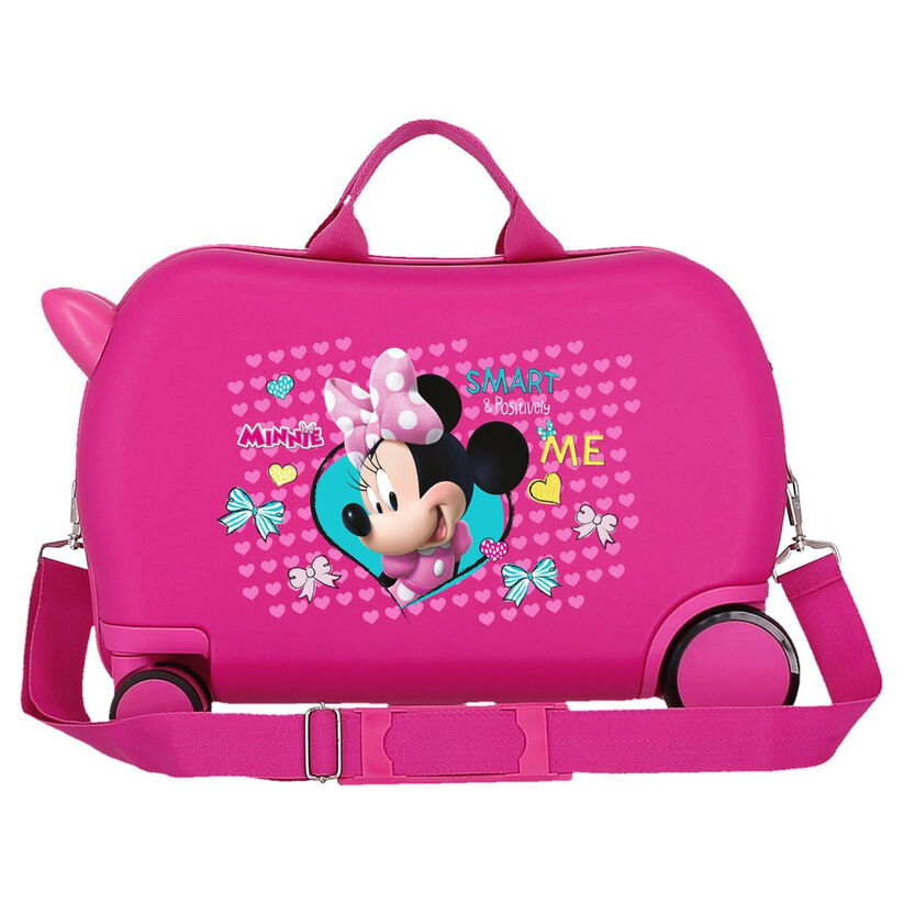 Maleta trolley rosa de ABS con diseño de Minnie Disney - 3