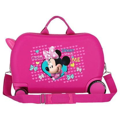 Maleta trolley rosa de ABS con diseño de Minnie Disney - 3