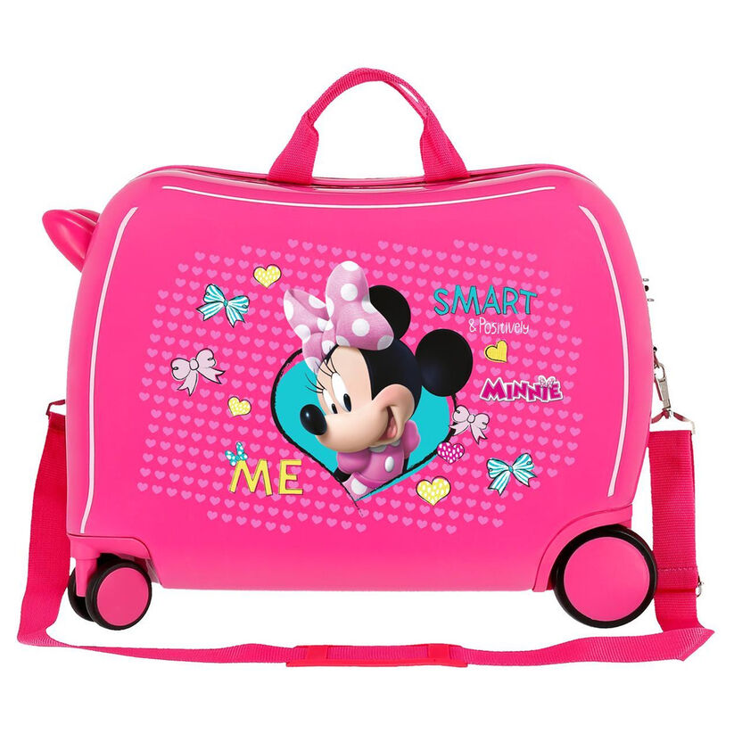 Maleta trolley rosa de ABS con diseño de Minnie Disney - 3