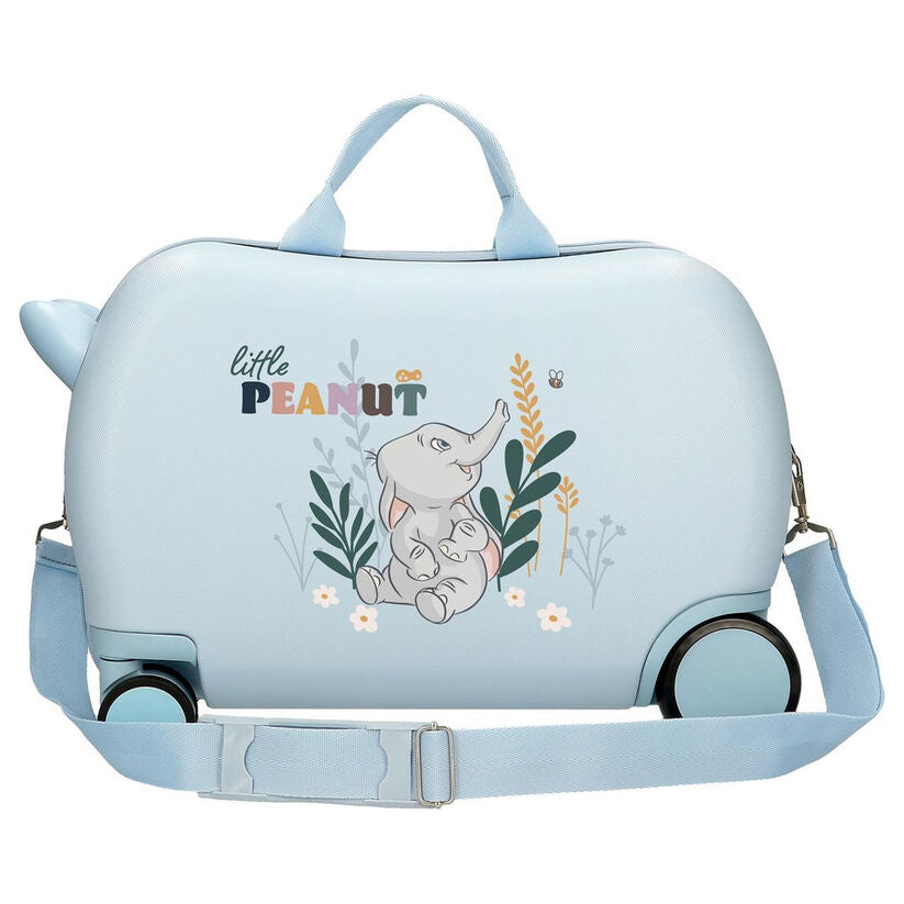 Maleta trolley azul claro de Dumbo Disney con cuatro ruedas - 5