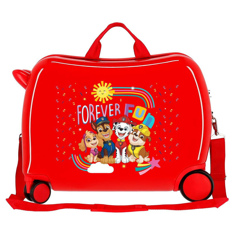 Maleta trolley roja Paw Patrol Forever Fun con ruedas dobles - 5