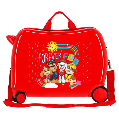 Maleta trolley roja Paw Patrol Forever Fun con ruedas dobles - 5