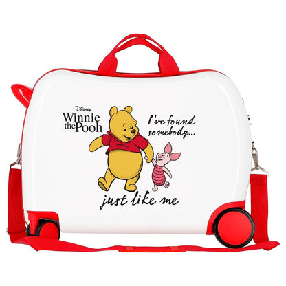 Maleta trolley blanca de Winnie the Pooh y Piglet con detalles rojos - 4