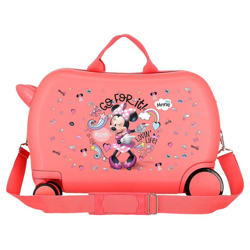 Maleta trolley ABS rosa coral de Minnie Disney Loving Life - 4