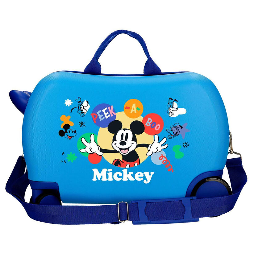 Maleta trolley azul de ABS con diseño de Mickey Disney - 4