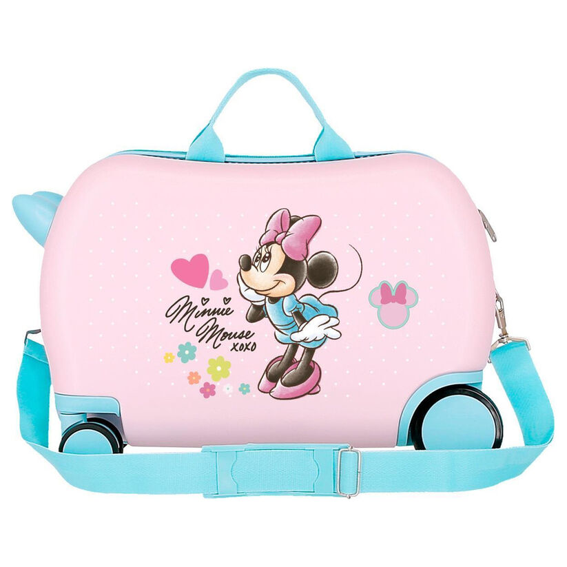Maleta trolley ABS rosa de Minnie Disney con cuatro ruedas - 4