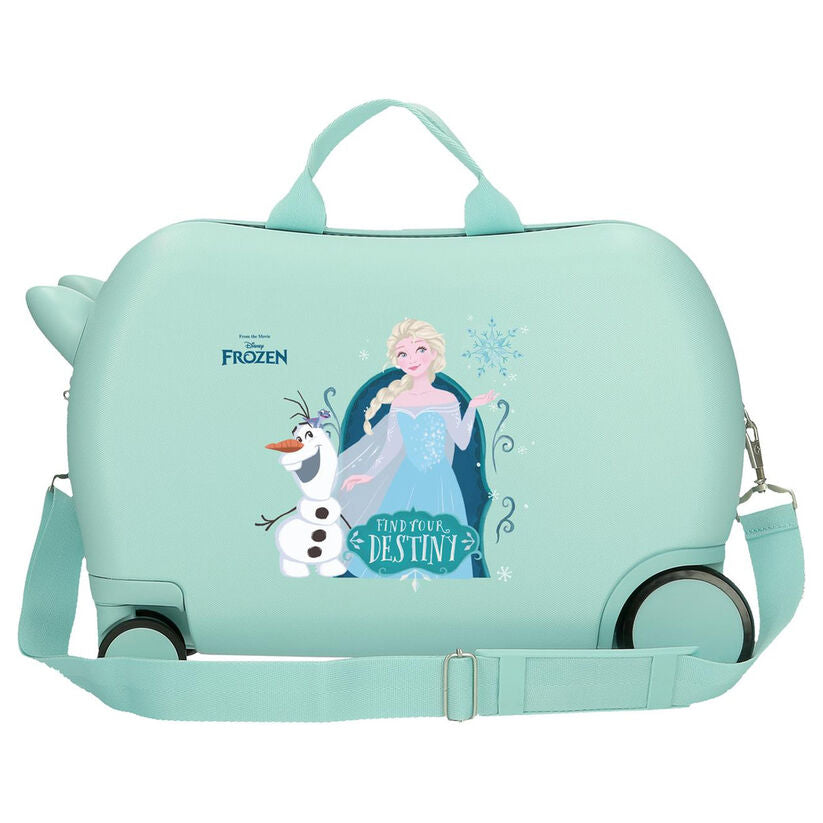 Maleta trolley Frozen Disney turquesa con Elsa y Olaf - 3