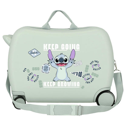 Maleta trolley ABS Stitch Disney Keep Going en verde menta - 5