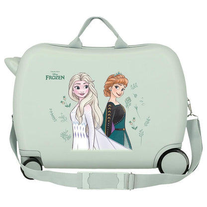 Maleta trolley Frozen Disney verde claro con Elsa y Anna - 3