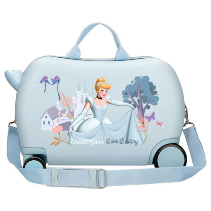 Maleta trolley ABS azul claro de Cenicienta Disney - 3